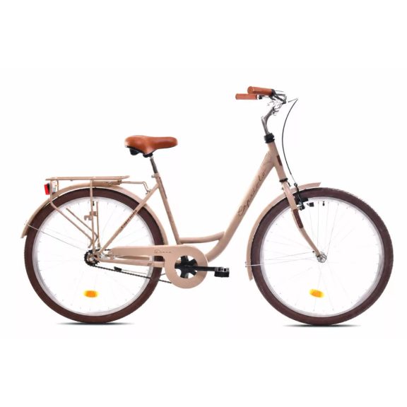 Capriolo Diana 26” 1 sebességes női városi kerékpár 18"  Mattbézs