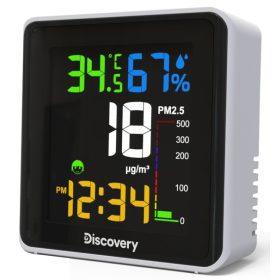   Levenhuk Discovery Report WA30 időjárás-állomás szállópor érzékelővel