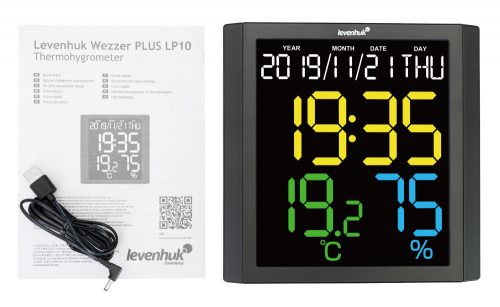 Levenhuk Wezzer PLUS LP10 hőmérséklet- és páratartalom-mérő