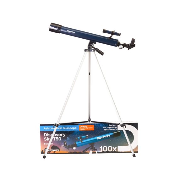 Levenhuk discovery Sky T50 teleszkóp könyvvel