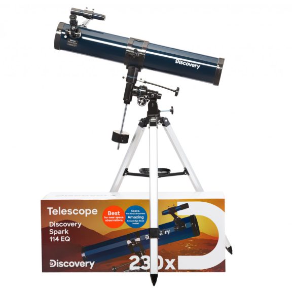 Discovery Spark 114 EQ teleszkóp könyvvel