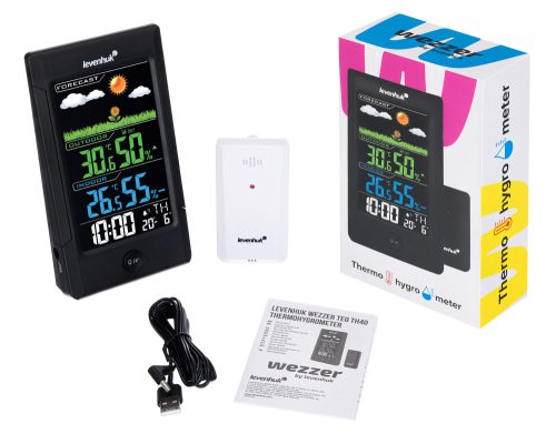 Levenhuk Wezzer Teo TH40 hőmérséklet- és páratartalom-mérő