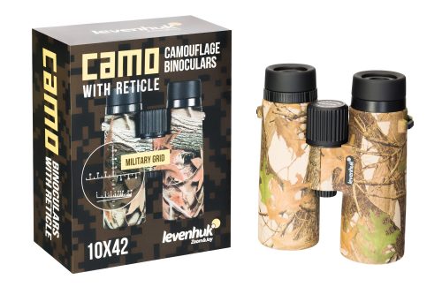 Levenhuk Camo 10x42 kétszemes távcső irányzékkal