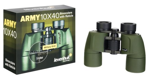 Levenhuk Army 10x40 kétszemes távcső irányzékkal