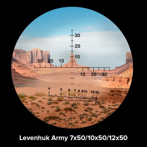 Levenhuk Army 10x50 kétszemes távcső irányzékkal