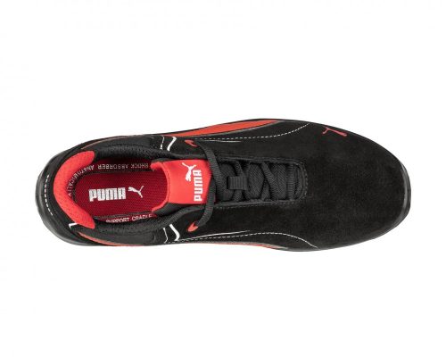 Puma Touring Black Suede Low S3 Esd Src Munkavédelmi Cipő