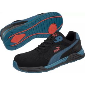   Puma Frontside BLK/BLUE Low S1P Esd Hro Src Munkavédelmi Cipő